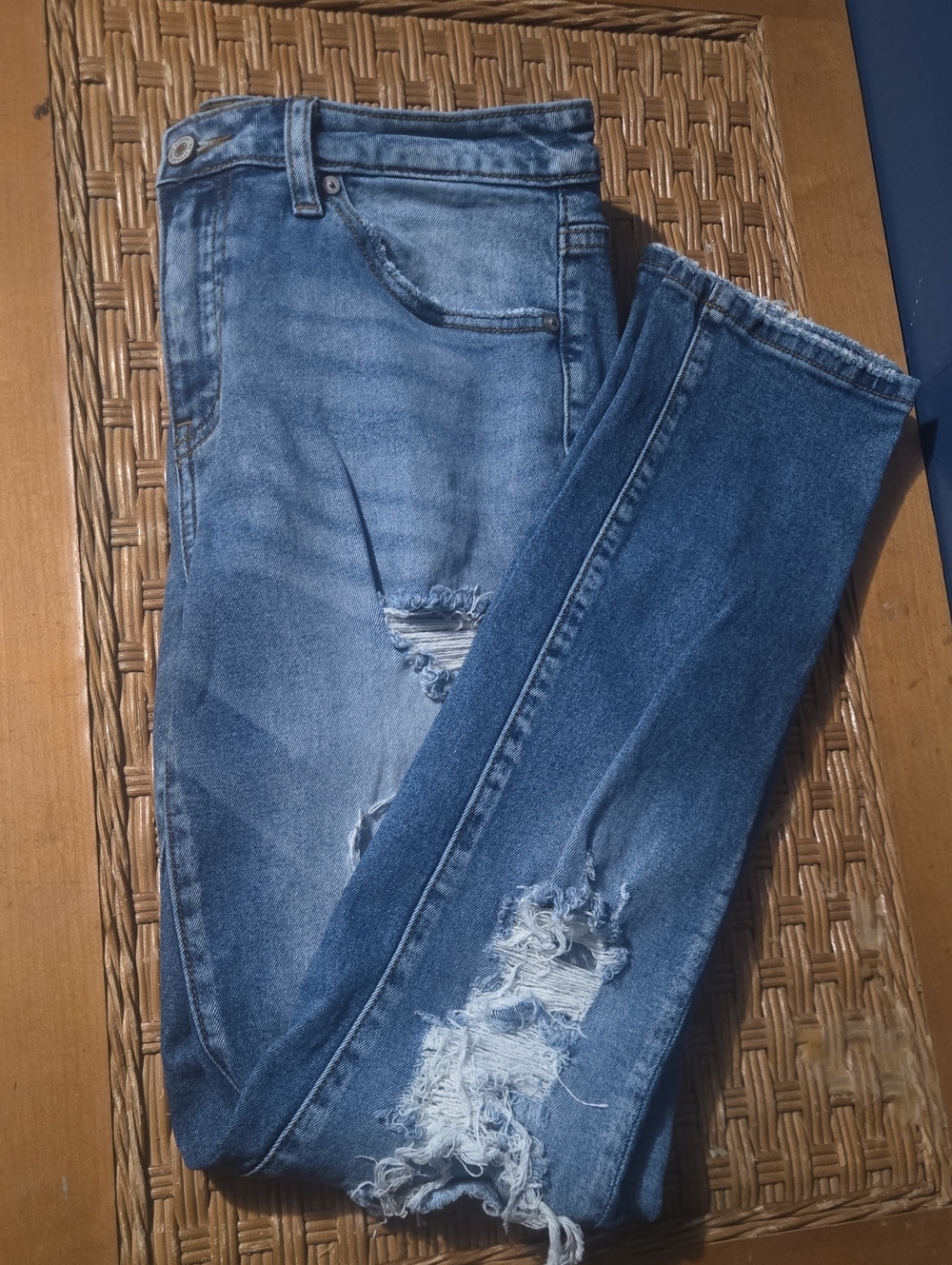 KanCan Medium Blue Distressed Jeans
